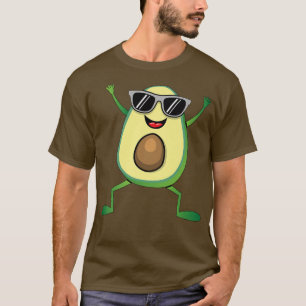 Vegan Food GraphicGuacamoleCute Dancing Avocado T-Shirt