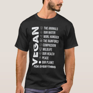 Vegan For Everything Planetearth Day Save The Bees T-Shirt