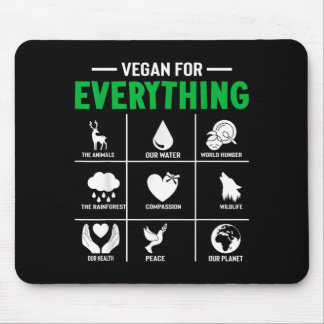 Vegan for everything - vegan vegetarian mouse pad