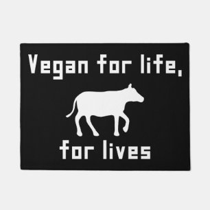 Vegan for life doormat