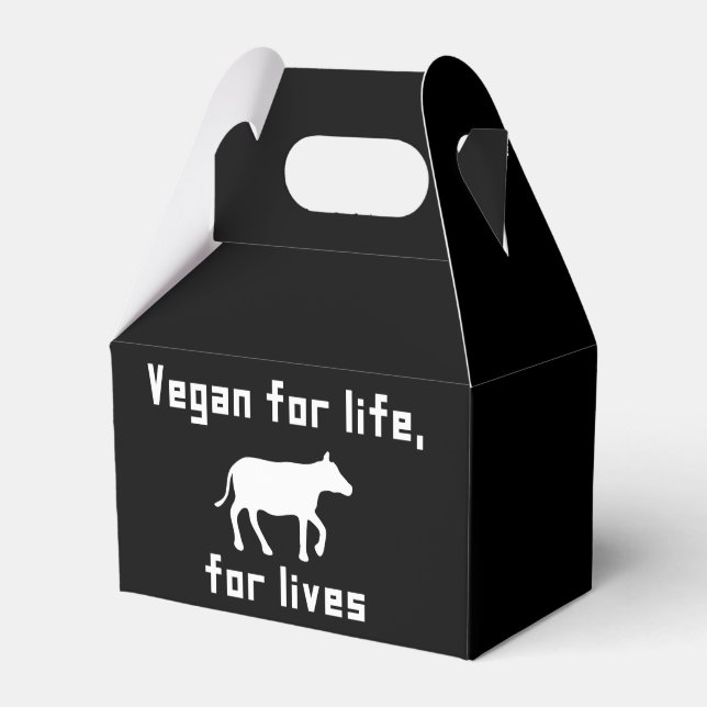 Vegan for life favour box (Front Side)