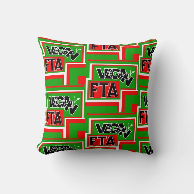 Vegan For The Animals (FTA)      Cushion (Front)