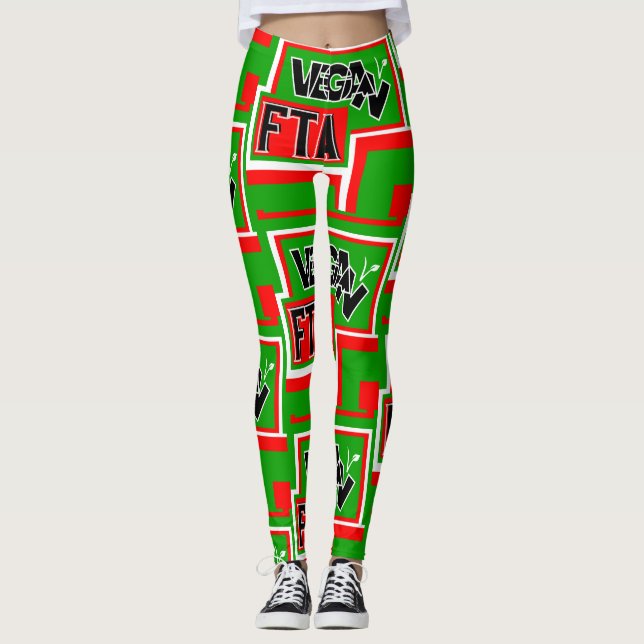 Vegan For The Animals (FTA)     Leggings (Front)