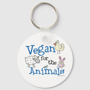 Vegan for the Animals Key Ring
