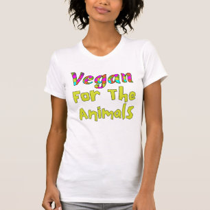 Vegan for the animals t-shirt, animal rights tee