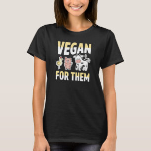 Vegan For Them Ethical Farm Animals Chicken Pig Co T-Shirt