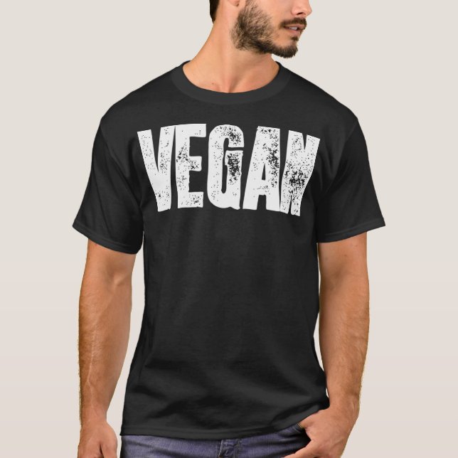 Vegan  Funny Men  Women Vegetarian Food Gift T-Shirt (Front)