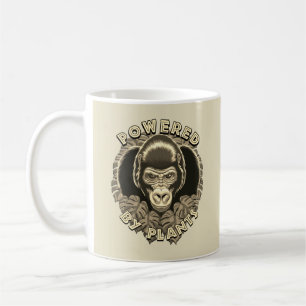 Vegan Gorilla - Powered By Plants Quote Coffee Mug