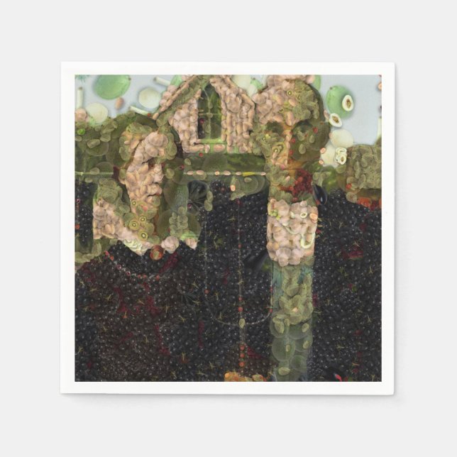 Vegan Gothic Fine Art Spoof Napkin (Front)