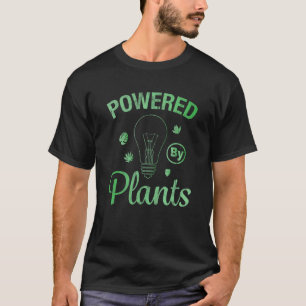 Vegan Grahpic Powered By Plants Vegetarian Vegan T-Shirt