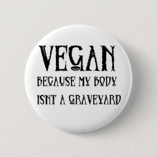 Vegan Graveyard 6 Cm Round Badge