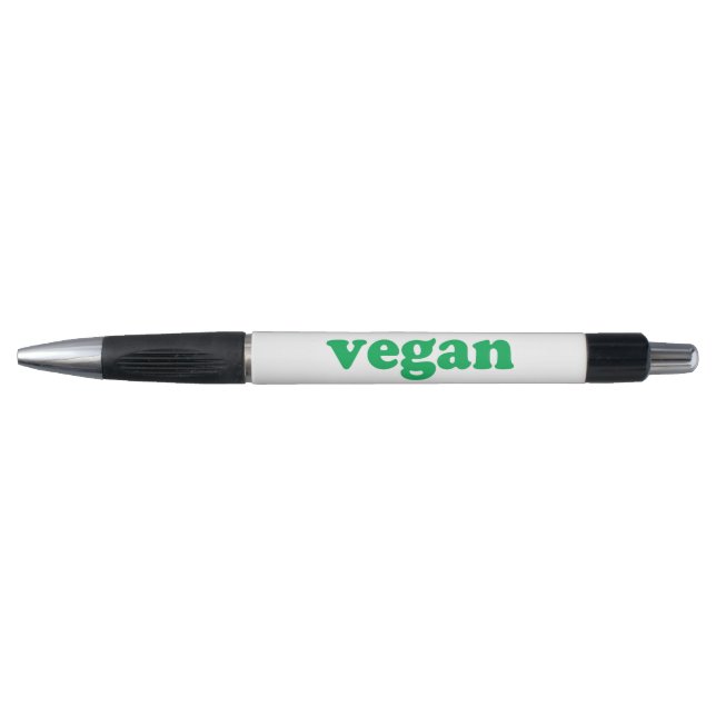 "vegan" green letters, white background (Front)