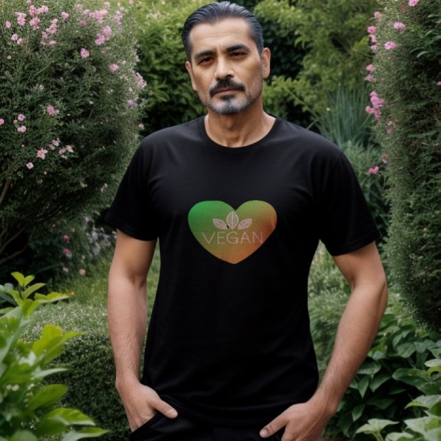 Vegan Heart-Shaped T-Shirt (Creator Uploaded)