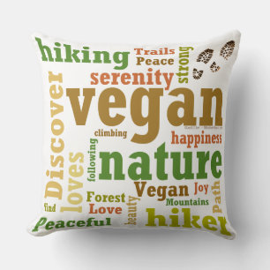 Vegan Hiker Hiking Serenity Cushion