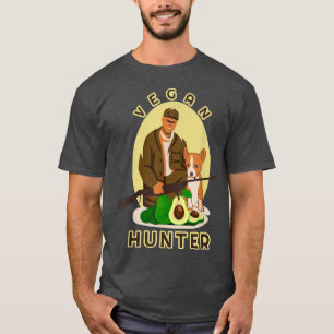 Vegan Hunter Vegetarian can Hunting Funny Meme T-Shirt