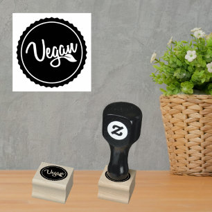 Vegan Identification for Food Vendors Rubber Stamp
