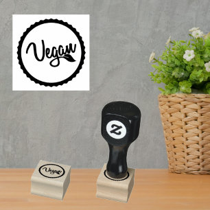 Vegan Identification for Food Vendors Rubber Stamp