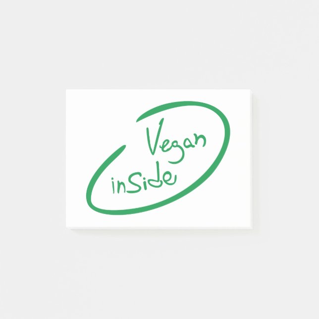 Vegan Inside Post-it Notes (Front)