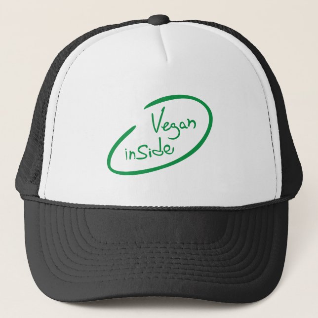 Vegan Inside Trucker Hat (Front)