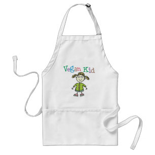 Vegan Kid Girl Standard Apron