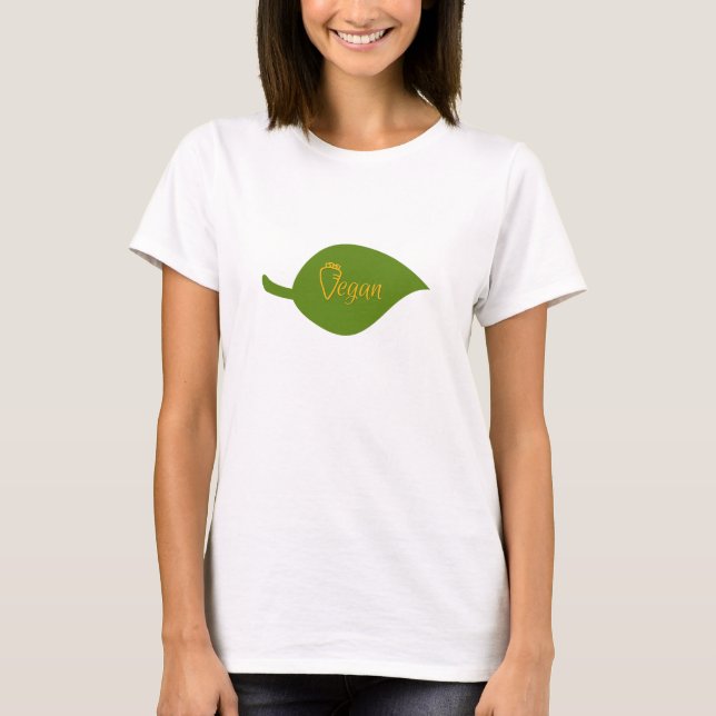Vegan Leaf T-Shirt (Front)