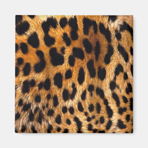Vegan Leopard Skin Animal Fur Design Magnet