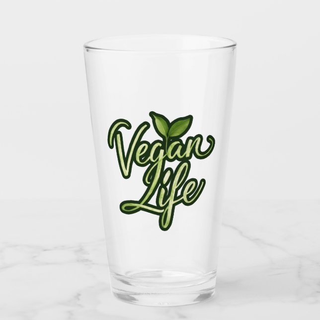 Vegan Life Glass (Front)