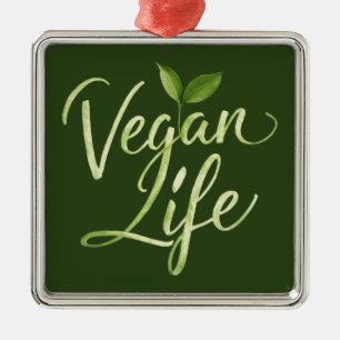 Vegan Life Metal Tree Decoration