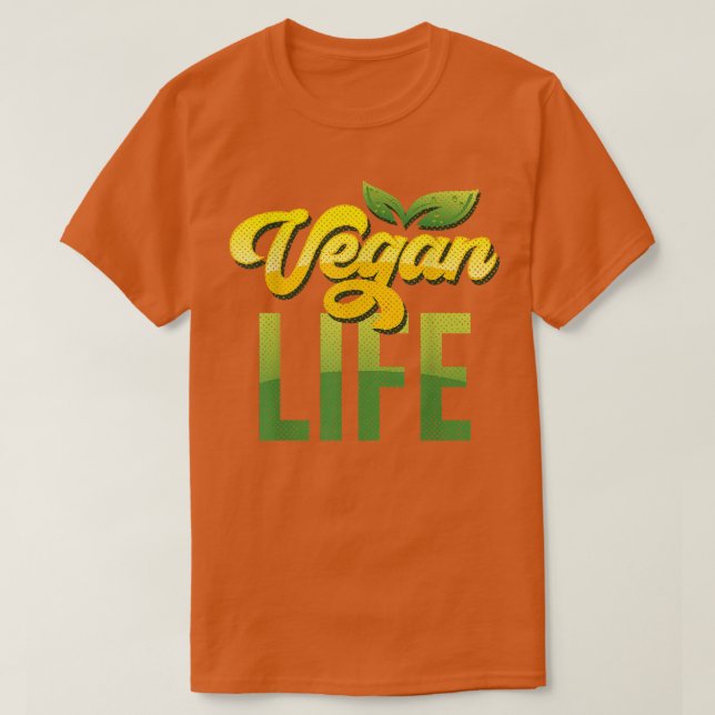 Vegan Life Vegetarians Plant Based Broccoli  T-Shirt (Design Front)