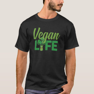 Vegan Life Vegetarians Plant Based Broccoli T-Shirt