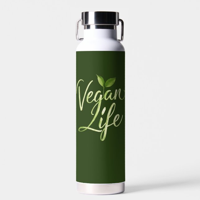 Vegan Life Water Bottle (Front)