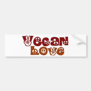 Vegan Love Bumper Sticker