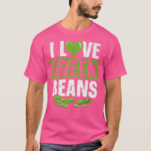 Vegan Love Green Beans Veganism Vegetarian Plant B T-Shirt