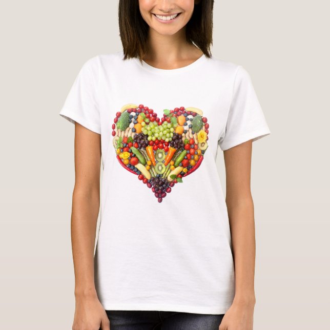 Vegan Love -  your Heart T-Shirt (Front)