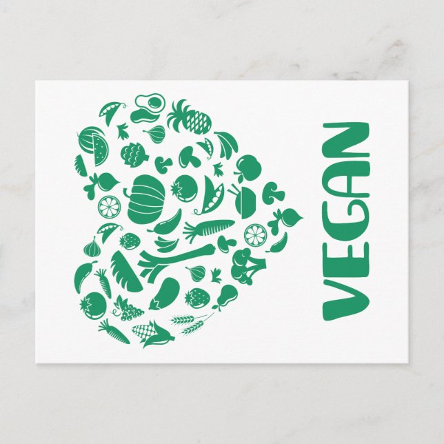 Vegan Lover Postcard (Front)
