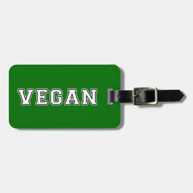 Vegan Luggage Tag (Front Horizontal)
