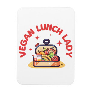 VEGAN LUNCH LADY’S MAGNET