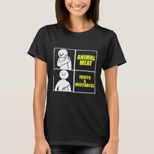 Vegan Meme Humourous Vegetarian Food Diet T-Shirt