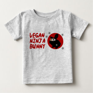 Vegan Ninja Bunny Baby T-Shirt