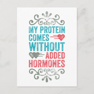 Vegan No Added Hormones Postcard