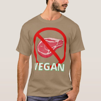 Vegan No Meat Vegetarian Gift T-Shirt