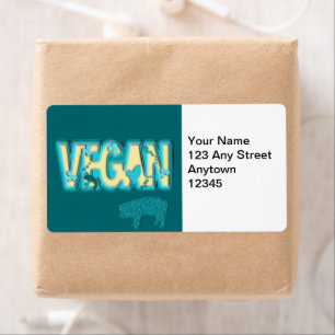 Vegan paper cut-out