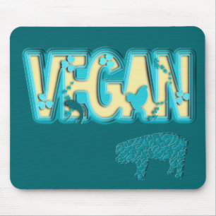Vegan paper cut-out mouse pad