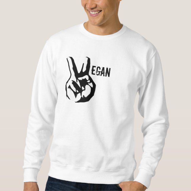 Vegan peace sweatshirt (Front)