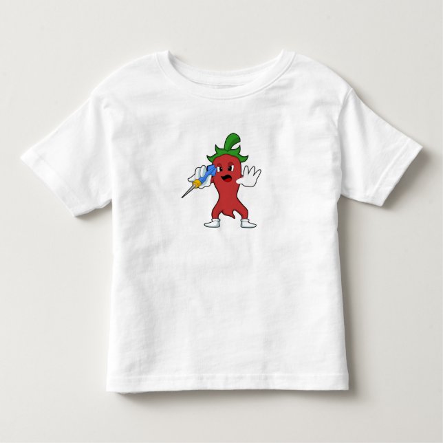 Vegan Pepper at Darts with Dart.PNG Toddler T-Shirt (Front)