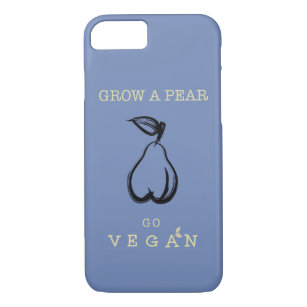 Vegan phone case. Grow a pear design. Case-Mate iPhone Case