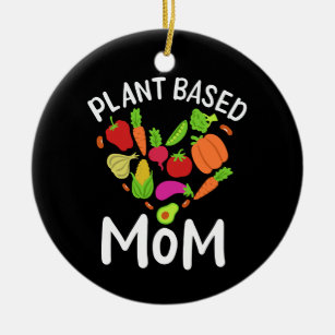 Vegan - Plant Based Mum Ceramic Tree Decoration
