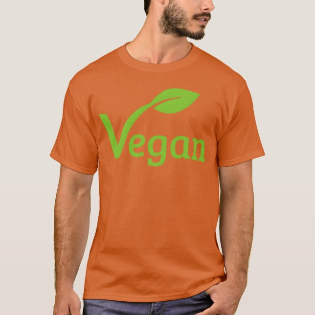 Vegan Plant Organic Green Food family T-Shirt (Front)