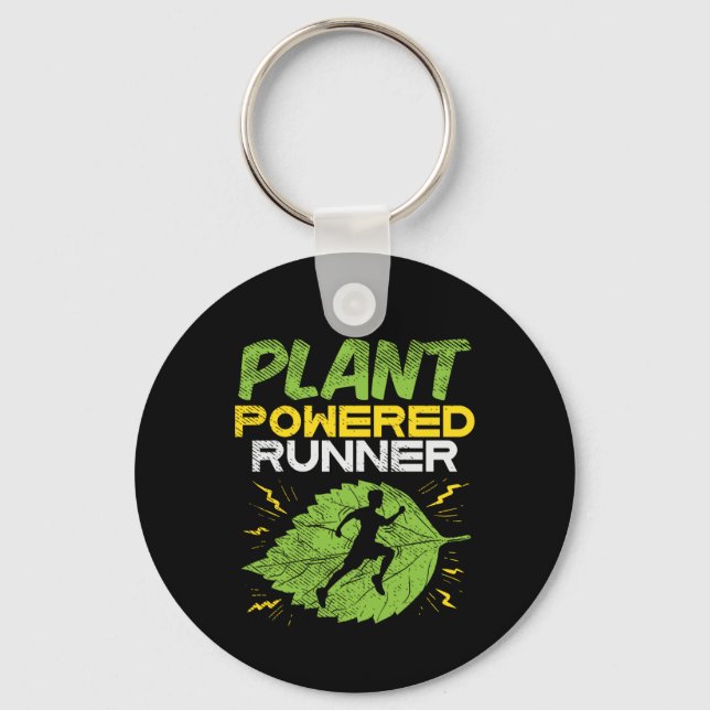Vegan - Plant Powered Runner Key Ring (Front)