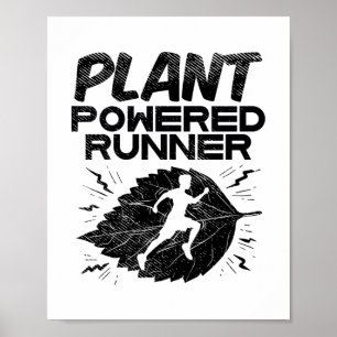 Vegan - Plant Powered Runner Poster